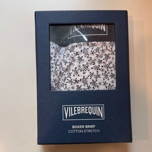 Vilebrequin Boxer Briefs - Black Floral on White